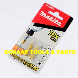 Bit - Slagschroefbit PZ2 x 25mm Impact Gold per 2 verpakt | B-28450